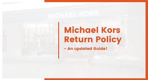 michael kors canada return policy